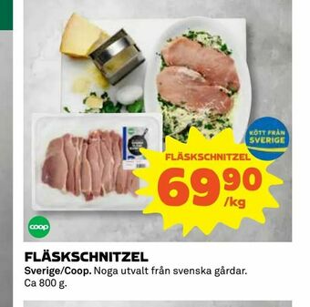 Coop Fläskschnitzel erbjuda