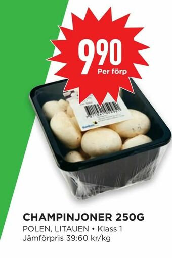 Willys Hemma Champinjoner 250g erbjuda