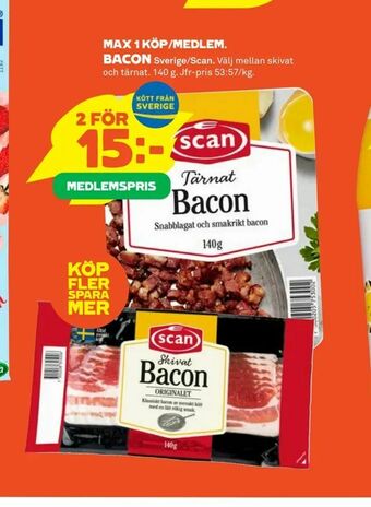 Coop Extra Bacon erbjuda