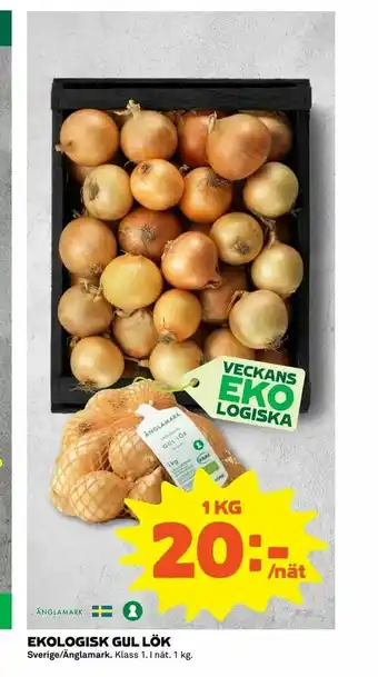 Coop Extra Ekologisk gul lök erbjuda