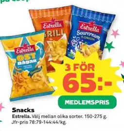 Coop SNACKS erbjuda