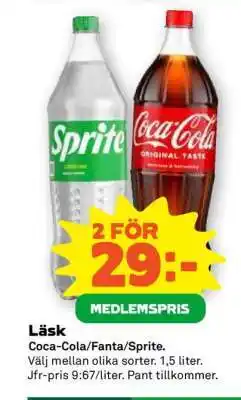 Stora Coop Läsk erbjuda