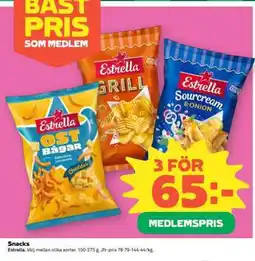 Coop Estrella Snacks erbjuda