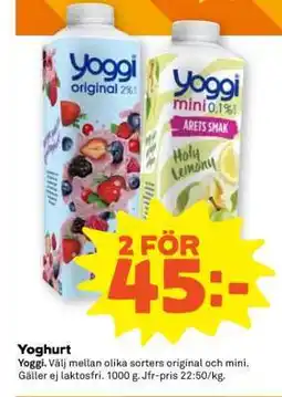 Stora Coop Yoghurt erbjuda