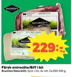Coop Färsk Entrecote/Biff i Bit erbjuda