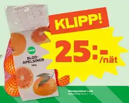 Stora Coop Blodapelsiner i nät erbjuda