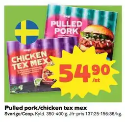 Coop Pulled Pork/Chicken Tex Mex erbjuda