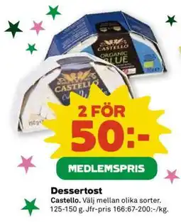 Coop DESSERTOST erbjuda