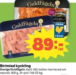 Coop Strimlad kyckling erbjuda