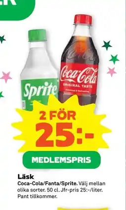 Stora Coop Läsk, Medlemspris erbjuda