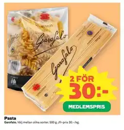 Coop Pasta, Medlemspris erbjuda