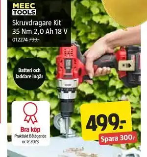 Skruvdragare Kit 35 Nm 2,0 Ah 18 V