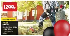 Jula Bensindriven röjsåg 1,2 kW 45 cm erbjuda