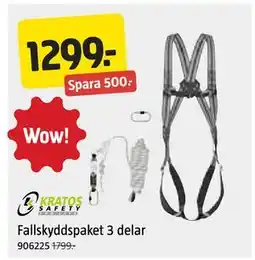 Jula Fallskyddspaket 3 delar erbjuda