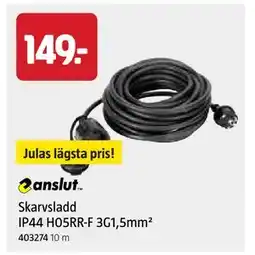 Jula Skarvsladd IP44 H05RR-F 3G1,5mm² erbjuda