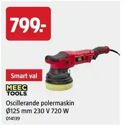 Jula Oscillerande polermaskin Ø125 mm 230 V 720 W erbjuda