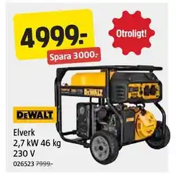 Jula Elverk 2,7 kW 46 kg 230 V erbjuda