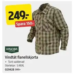 Jula Vindtät flanellskjorta erbjuda