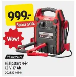 Jula Hjälpstart 4-i-1 12 V 17 Ah erbjuda