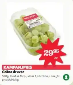 Hemköp Gröna druvor erbjuda