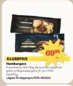 Hemköp Prime Patrol Hamburgare erbjuda