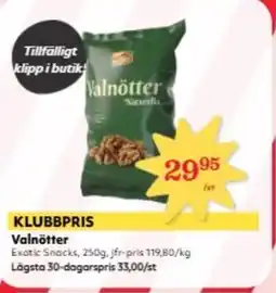 Hemköp Exotic Snacks Valnötter erbjuda