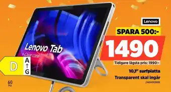 Lenovo 10,1" surfplatta ZAEHO028SE