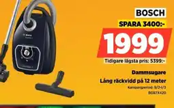 Power BOSCH Dammsugare erbjuda