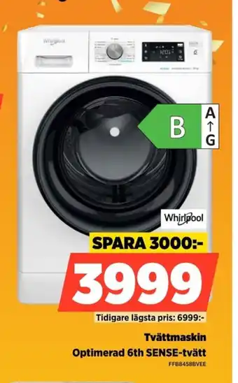 Whirlpool Tvättmaskin FFB8458BVEE