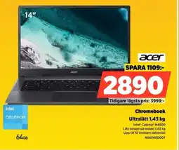 Power ACER Chromebook Ultralätt 1,43 kg erbjuda