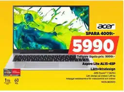 Power ACER Aspire Lite AL15-45P NXDLNED001 erbjuda
