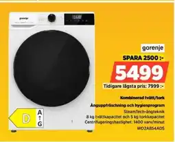 Power Gorenje Kombinerad tvätt/tork WD2A854ADS erbjuda