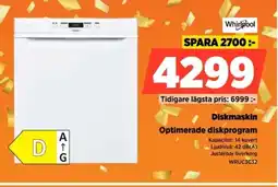 Power Whirlpool Diskmaskin WRUC3C32 erbjuda