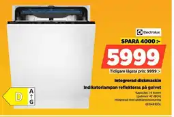 Power Electrolux Integrerad diskmaskin EEG48300L erbjuda