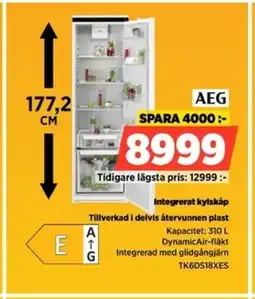 Power AEG Integrerat kylskåp TK6DS18XES erbjuda