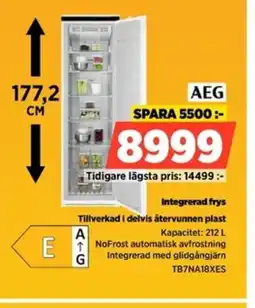 Power AEG Integrerad frys TB7NA18XES erbjuda
