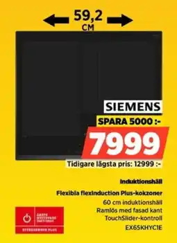 Power SIEMENS Induktionshäll EX65KHYC1E erbjuda