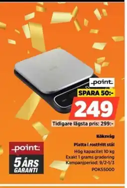 Power Point Köksvåg POKS5000 erbjuda