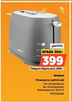 Power Point Brödrost POT5020BK erbjuda