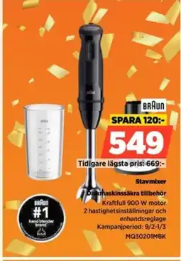 Power BRAUN Stavmixer MQ30201MBK erbjuda