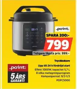 Power Point Tryckkokare POPC5000 erbjuda