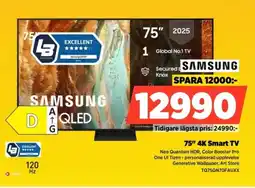 Power SAMSUNG 75" 4K Smart TV TQ75QN70FAUXX erbjuda
