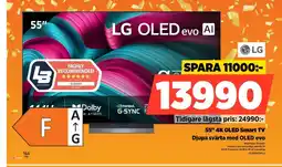 Power LG 55" 4K OLED Smart TV OLED55C54LA erbjuda