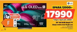 Power LG 65" 4K OLED Smart TV OLED65C54LA erbjuda