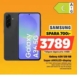 Power SAMSUNG Galaxy A36 128 GB SMA366BZKBEUB erbjuda