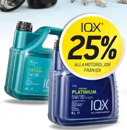 thansen 25% ALLA MOTOROLJOR FRÅN IQX erbjuda
