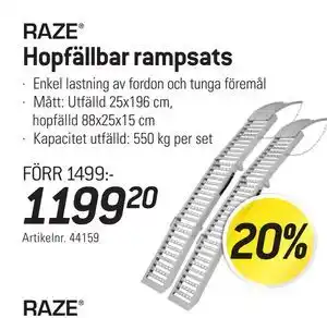 thansen Hopfällbar rampsats erbjuda
