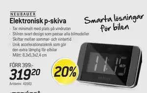 thansen Elektronisk p-skiva erbjuda