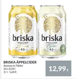Nielsen Discount BRISKA ÄPPELCIDER, EUR 12.99 erbjuda