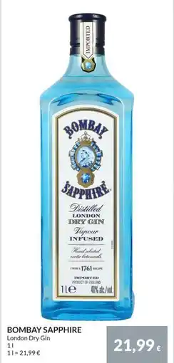 Nielsen Discount BOMBAY SAPPHIRE, EUR 21.99 erbjuda
